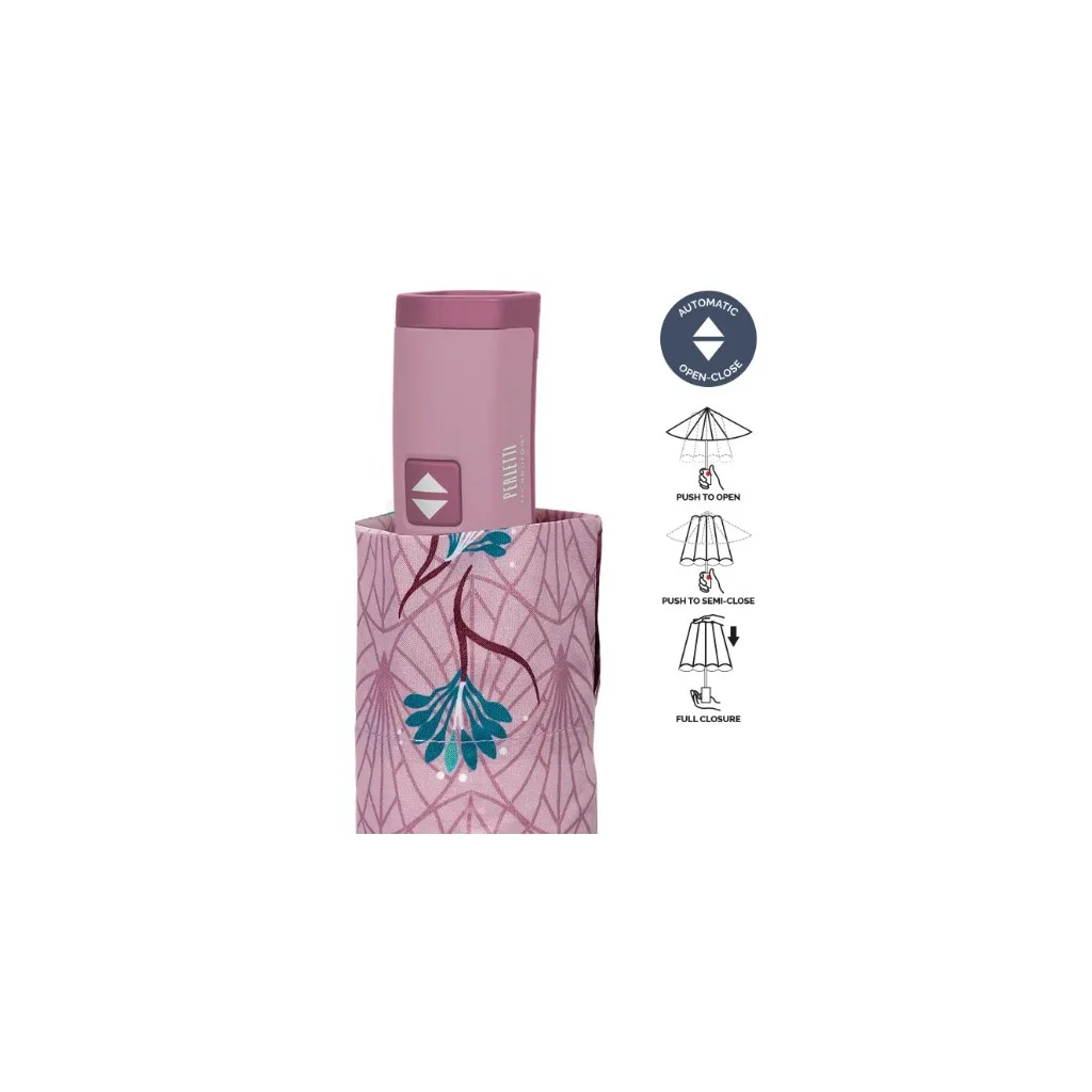 Technology, Dámsky plnoautomatický dáždnik Fiori / fialová, 21776