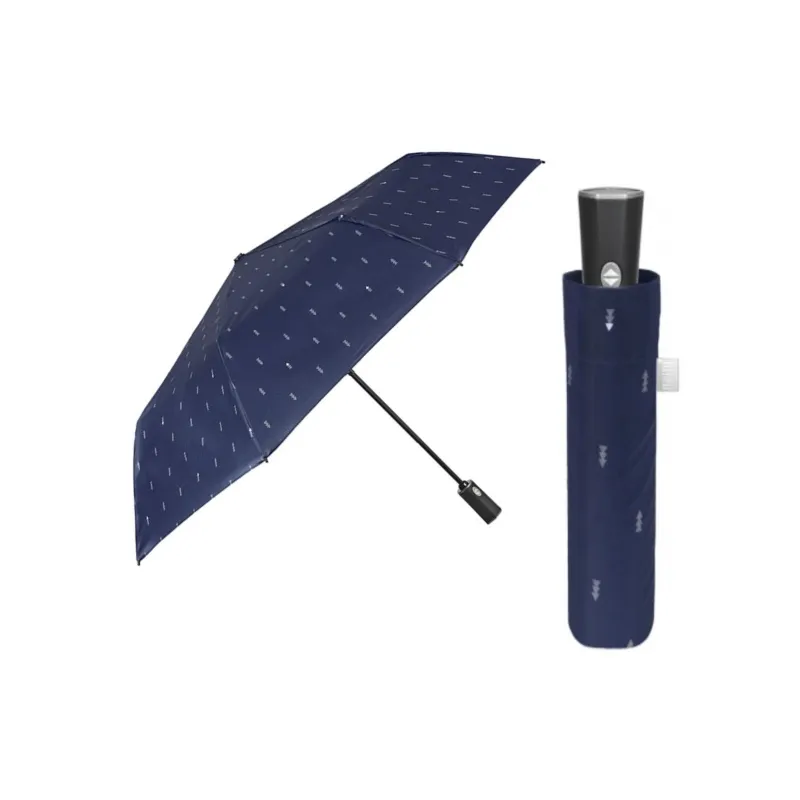 Time, Pánsky plnoautomatický dáždnik skladací Geometrico / modrý, 26401