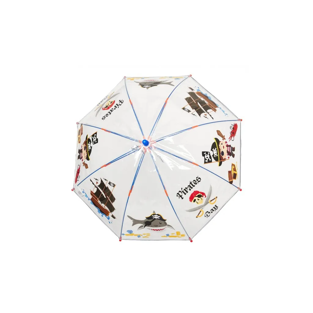 Cool Kids, Detský reflexný dáždnik Piráti Transparent, 15602