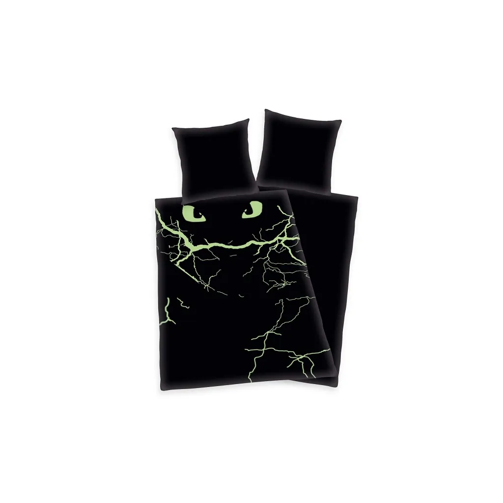 Svietiace bavlnené obliečky Ako vycvičiť draka 140x200