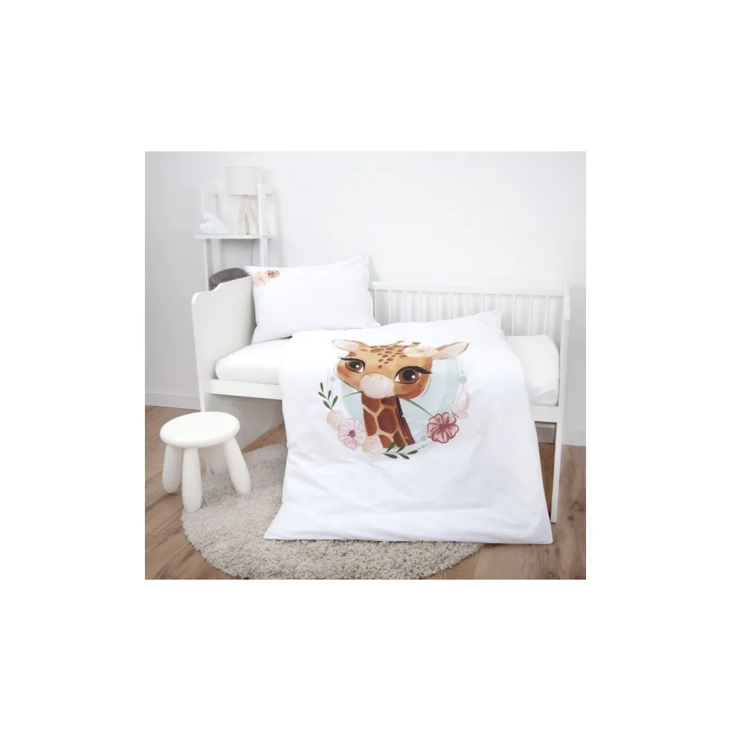 Green, Detské obliečky do postieľky MALÁ ŽIRAFA, 100/135+40/60