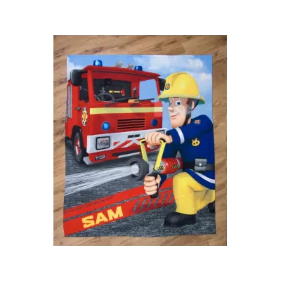 detska-fleecova-deka-130-160cm-pozarnik-sam