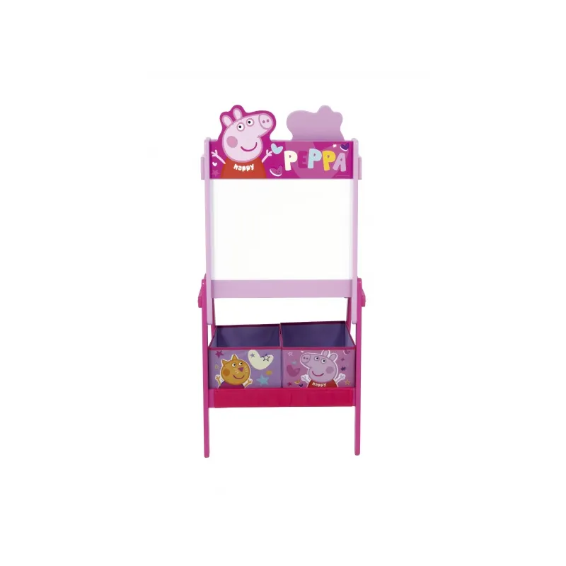 Obojstranná tabuľa pre deti s úložným boxom PEPPA PIG, PP14444