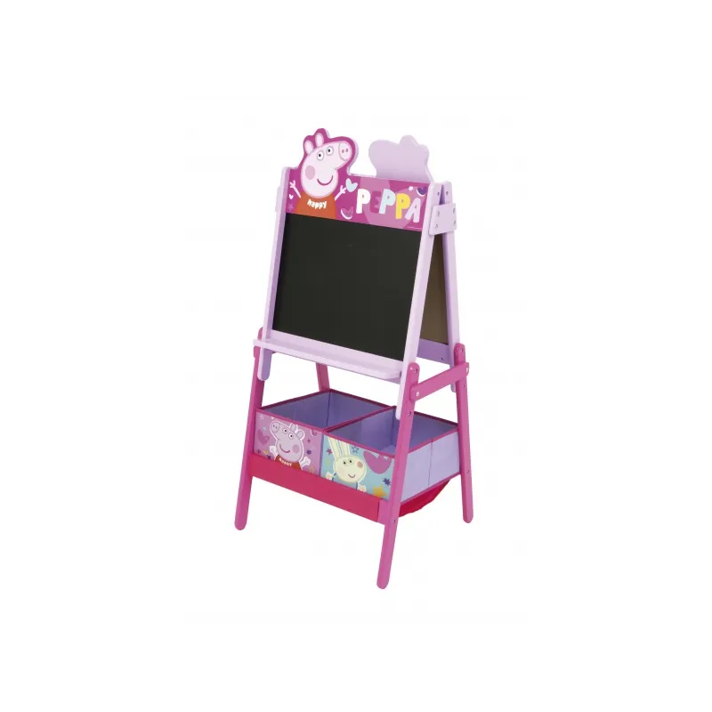 Oboustranná tabule pro děti s úložným boxem PEPPA PIG, PP14444 Oboustranná tabule pro děti s úložným boxem PEPPA PIG, PP14444