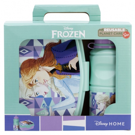 Súprava na desiatu / box + fľaša DISNEY FROZEN, 74273