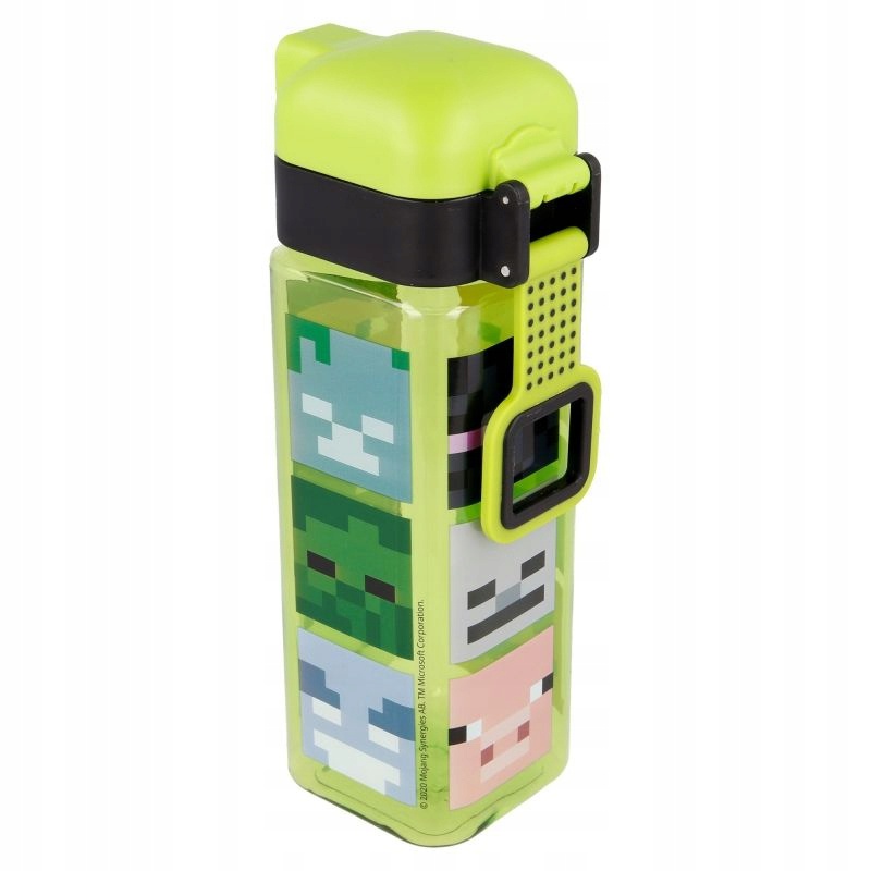Hranatá plastová fľaša MINECRAFT LOCK, 550ml, 40402 Hranatá plastová fľaša MINECRAFT LOCK, 550ml, 40402