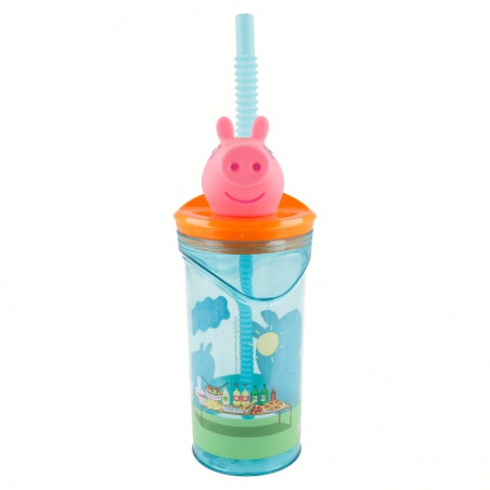 Plastový 3D pohár s figúrkou PEPPA PIG, 360ml, 48666