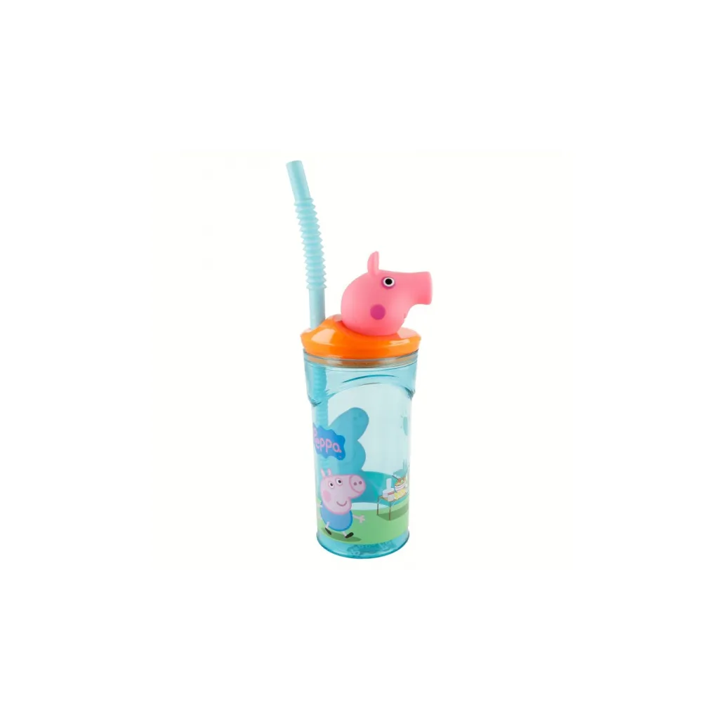 Plastový 3D pohár s figúrkou PEPPA PIG, 360ml, 48666