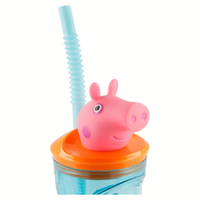 Plastový 3D pohár s figúrkou PEPPA PIG, 360ml, 48666 Plastový 3D pohár s figúrkou PEPPA PIG, 360ml, 48666