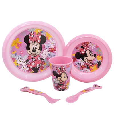 Detský plastový riad, MINNIE MOUSE Micro, tanier, miska, pohár, príbor, 74415 Detský plastový riad, MINNIE MOUSE Micro, tanier, miska, pohár, príbor, 74415