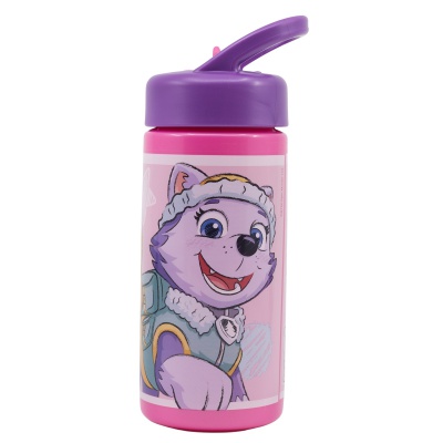 Plastová fľaša s výsuvnou slamkou PAW PATROL Skye, 410ml, 74531