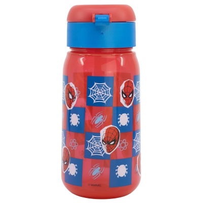 plastova-flasa-s-automatickym-otvaranim-spiderman-510ml-74742