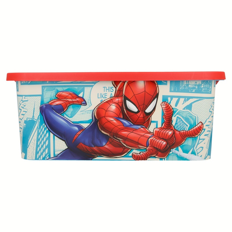 Plastový úložný box Spiderman, 13L, 02625 Plastový úložný box Spiderman, 13L, 02625