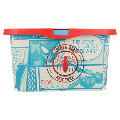 Plastový úložný box Spiderman, 13L, 02625 Plastový úložný box Spiderman, 13L, 02625
