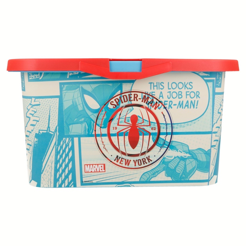 Plastový úložný box Spiderman, 13L, 02625 Plastový úložný box Spiderman, 13L, 02625