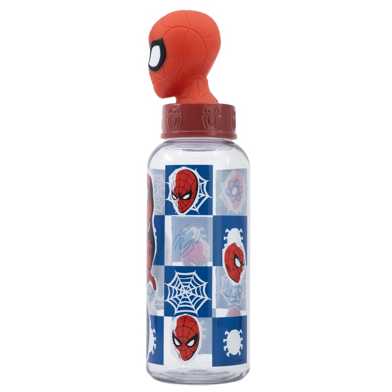 Plastová 3D fľaša s figúrkou Spiderman, 560ml, 74859