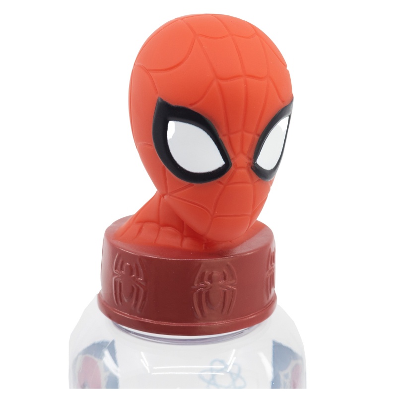 Plastová 3D fľaša s figúrkou Spiderman, 560ml, 74859