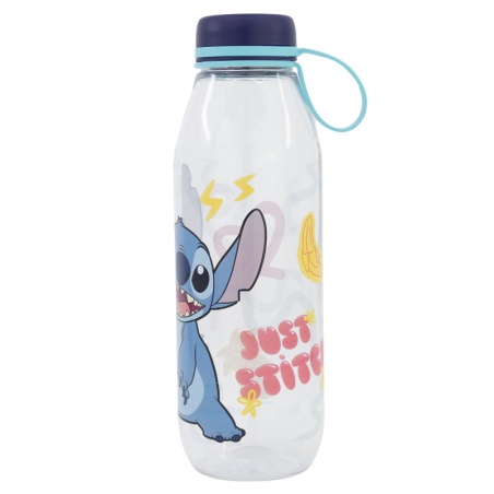 Plastová láhev se silikonovým poutkem Lilo & Stitch, 650ml, 75083