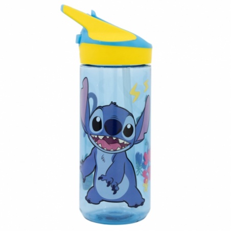 Plastová fľaša s výsuvnou slamkou Lilo & Stitch, Tritan 620ml, 75097