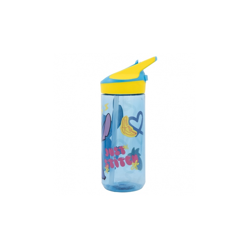 Plastová fľaša s výsuvnou slamkou Lilo & Stitch, Tritan 620ml, 75097