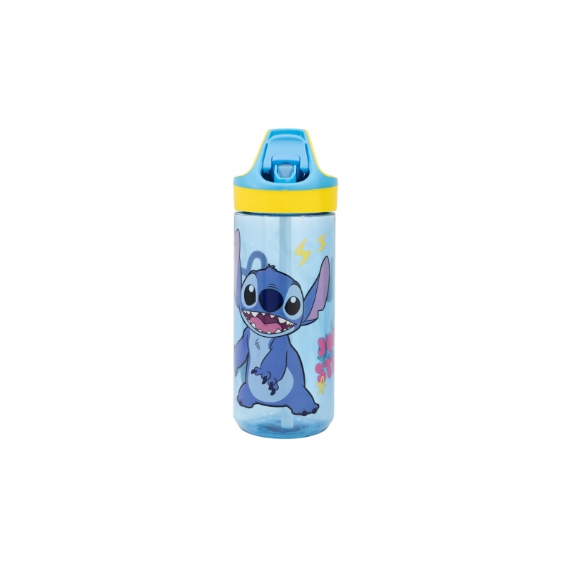 Plastová fľaša s výsuvnou slamkou Lilo & Stitch, Tritan 620ml, 75097