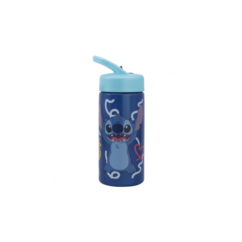 Plastová fľaša s výsuvnou slamkou Lilo & Stitch, 410ml, 75031