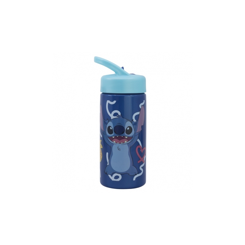 Plastová fľaša s výsuvnou slamkou Lilo & Stitch, 410ml, 75031 Plastová fľaša s výsuvnou slamkou Lilo & Stitch, 410ml, 75031
