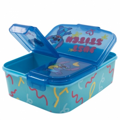 Dělený plastový box na svačinu Lilo & Stitch, 75020 Dělený plastový box na svačinu Lilo & Stitch, 75020