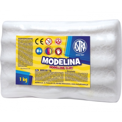 ASTRA Modelovací hmota do trouby MODELINA 1kg Bílá, 304111012 ASTRA Modelovací hmota do trouby MODELINA 1kg Bílá, 304111012