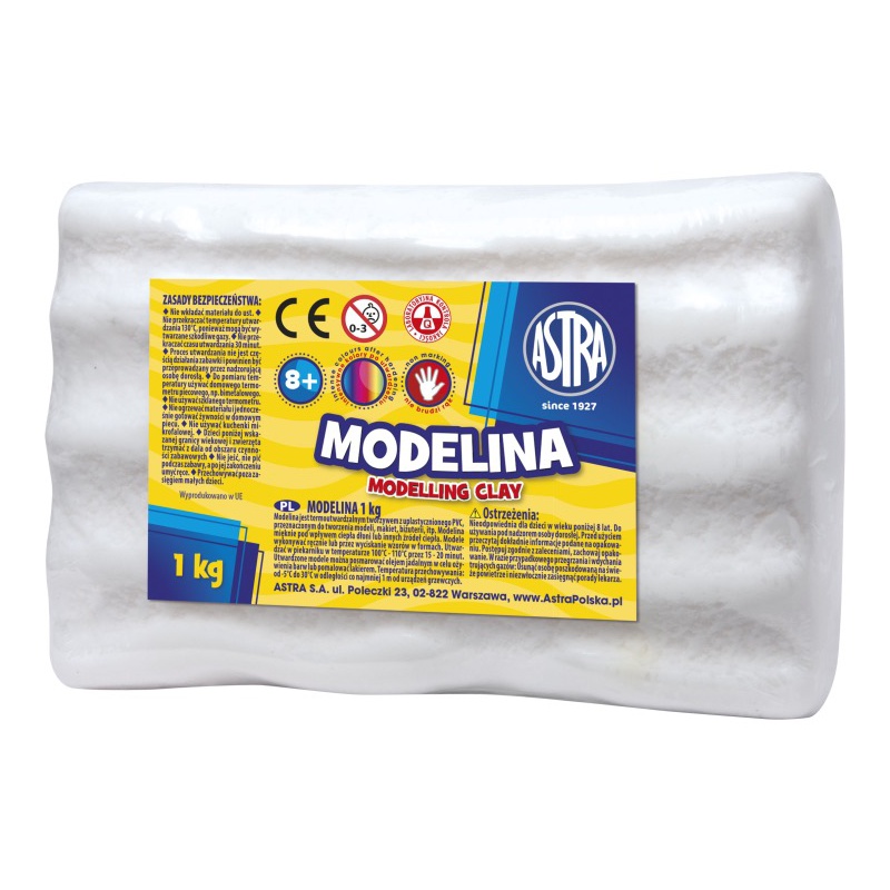 ASTRA Modelovací hmota do trouby MODELINA 1kg Bílá, 304111012