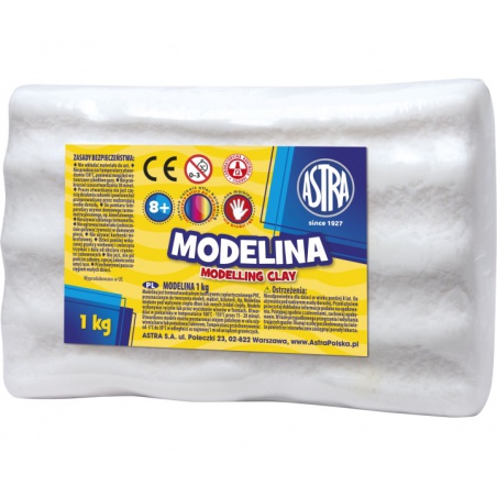 ASTRA Modelovacia hmota do rúry MODELINA 1kg Biela, 304111012