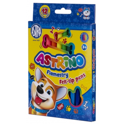 ASTRINO Farebné fixky, sada 12ks, 314121002 ASTRINO Farebné fixky, sada 12ks, 314121002