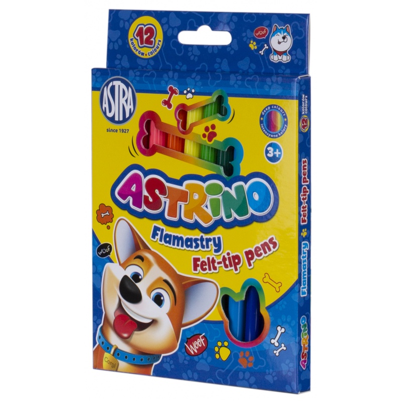 ASTRINO Farebné fixky, sada 12ks, 314121002 ASTRINO Farebné fixky, sada 12ks, 314121002