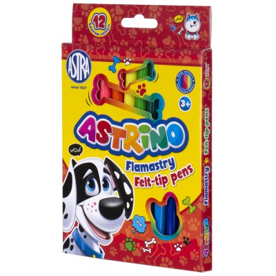 ASTRINO Farebné fixky, sada 12ks, 314121002 ASTRINO Farebné fixky, sada 12ks, 314121002