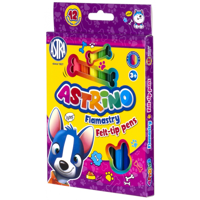 ASTRINO Farebné fixky, sada 12ks, 314121002 ASTRINO Farebné fixky, sada 12ks, 314121002