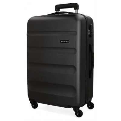 ROLL ROAD Flex Black, ABS Cestovný kufor, 65x46x23cm, 56L, 5849260 (medium) ROLL ROAD Flex Black, ABS Cestovný kufor, 65x46x23cm, 56L, 5849260 (medium)