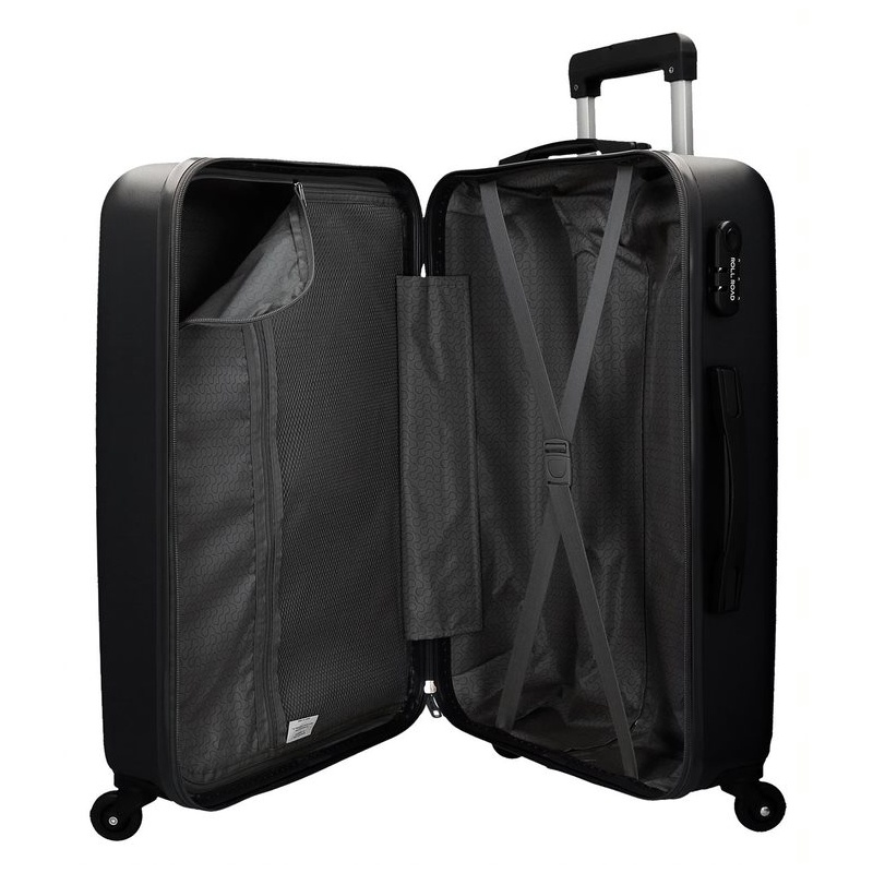 ABS Cestovný kufor ROLL ROAD FLEX Black / Čierny, 65x46x23cm, 56L, 5849260 (medium)