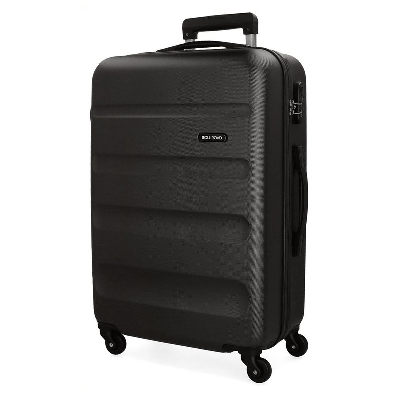 ROLL ROAD Flex Black, ABS Cestovný kufor, 75x52x28cm, 91L, 5849360 (large) ROLL ROAD Flex Black, ABS Cestovný kufor, 75x52x28cm, 91L, 5849360 (large)