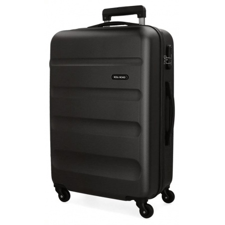 ROLL ROAD Flex Black, ABS Cestovný kufor, 75x52x28cm, 91L, 5849360 (large)