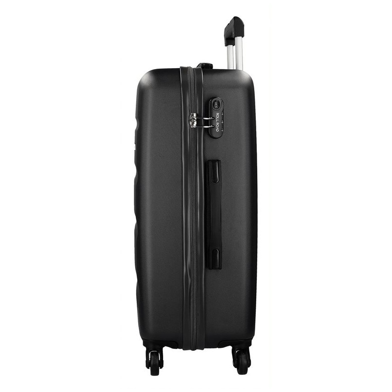 ROLL ROAD Flex Black, ABS Cestovný kufor, 75x52x28cm, 91L, 5849360 (large) ROLL ROAD Flex Black, ABS Cestovný kufor, 75x52x28cm, 91L, 5849360 (large)