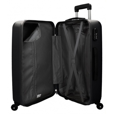 ROLL ROAD Flex Black, ABS Cestovný kufor, 75x52x28cm, 91L, 5849360 (large) ROLL ROAD Flex Black, ABS Cestovný kufor, 75x52x28cm, 91L, 5849360 (large)