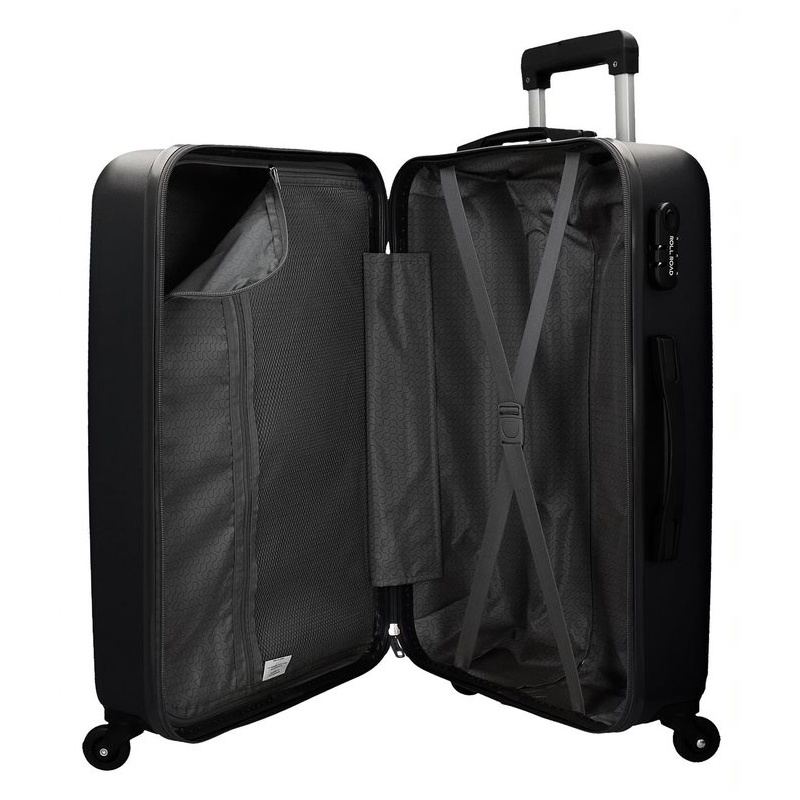 ROLL ROAD Flex Black, ABS Cestovný kufor, 75x52x28cm, 91L, 5849360 (large) ROLL ROAD Flex Black, ABS Cestovný kufor, 75x52x28cm, 91L, 5849360 (large)