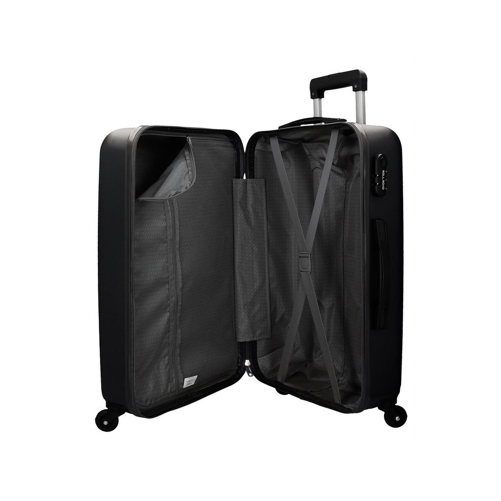 ROLL ROAD Flex Black, ABS Cestovný kufor, 75x52x28cm, 91L, 5849360 (large)