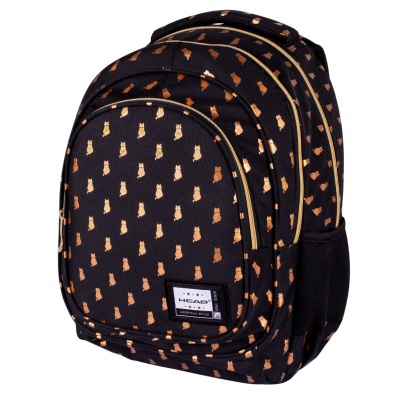 Školský batoh pre prvý stupeň Head GOLDEN KITTY, AB330, 502021564 Školský batoh pre prvý stupeň Head GOLDEN KITTY, AB330, 502021564