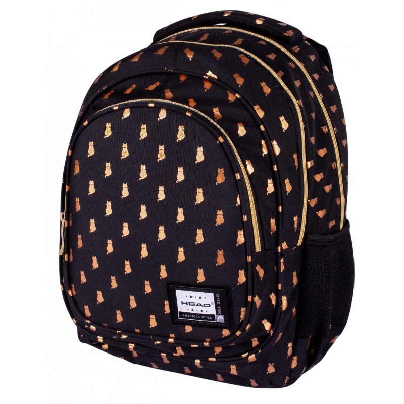 Školský batoh pre prvý stupeň Head GOLDEN KITTY, AB330, 502021564 Školský batoh pre prvý stupeň Head GOLDEN KITTY, AB330, 502021564