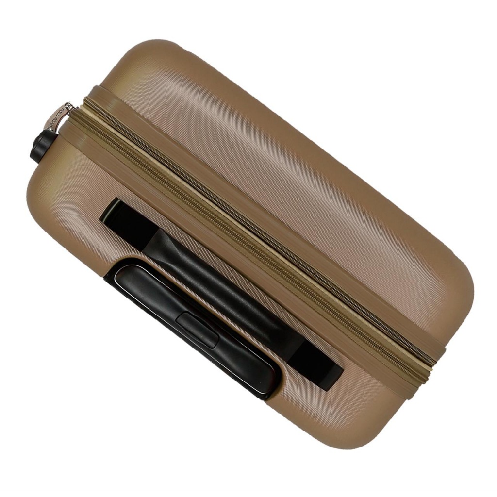 ABS Cestovný kufor CAMBOYA Champagne, 55x40x20cm, 38L, 5068622 (small exp.)