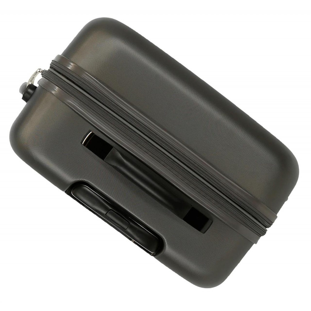 India Antracita – rozšíriteľný cestovný kufor ABS 70 l, stredná veľkosť