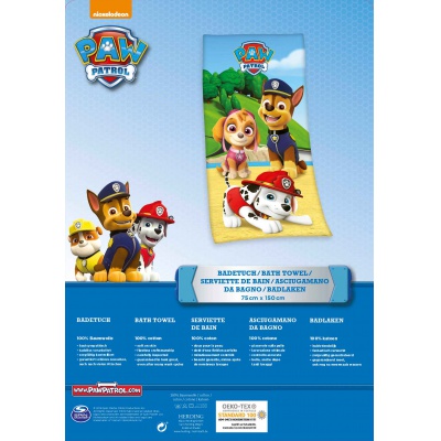 Bavlněná osuška 75/150cm PAW PATROL Bavlněná osuška 75/150cm PAW PATROL