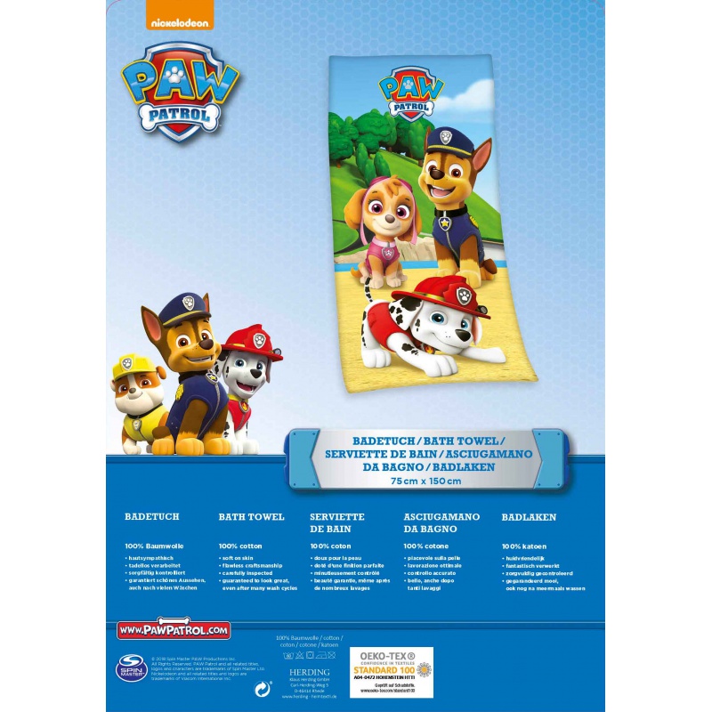 Bavlněná osuška 75/150cm PAW PATROL Bavlněná osuška 75/150cm PAW PATROL