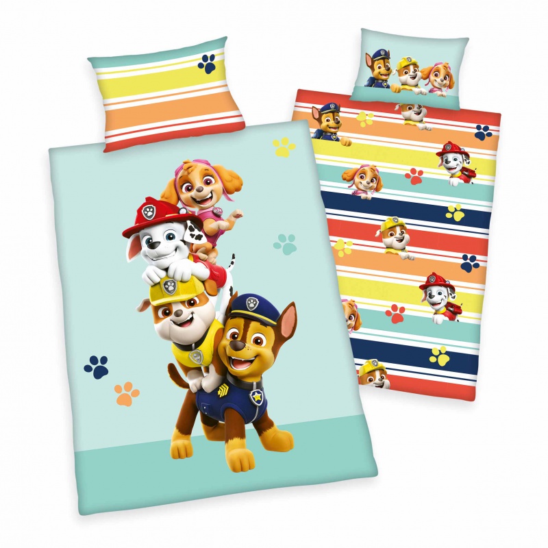Detské flanelové obliečky do postieľky Herding Green, PAW PATROL, 100/135+40/60 Detské flanelové obliečky do postieľky Herding Green, PAW PATROL, 100/135+40/60